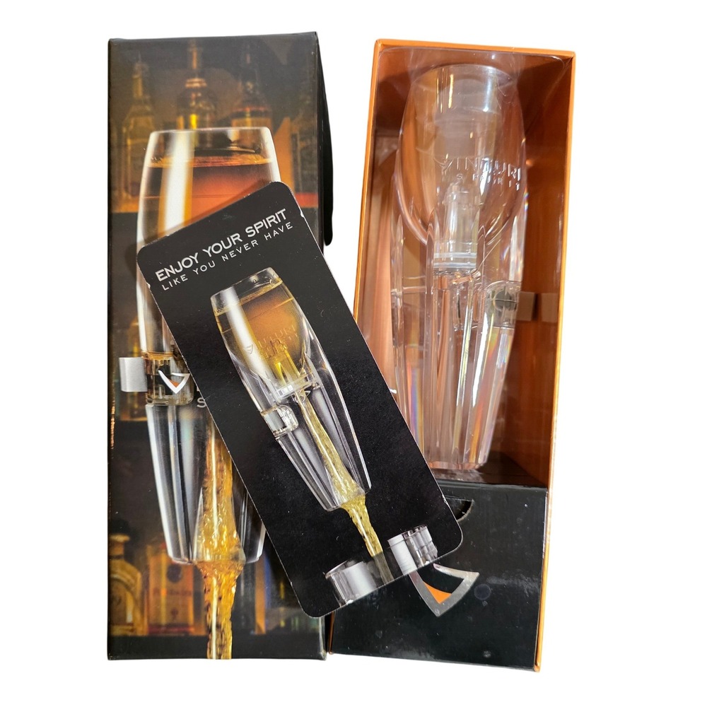 NEW Vinturi Spirit Aerator w/ Base for Whiskey Scotch Bourbon DISCONTINUED